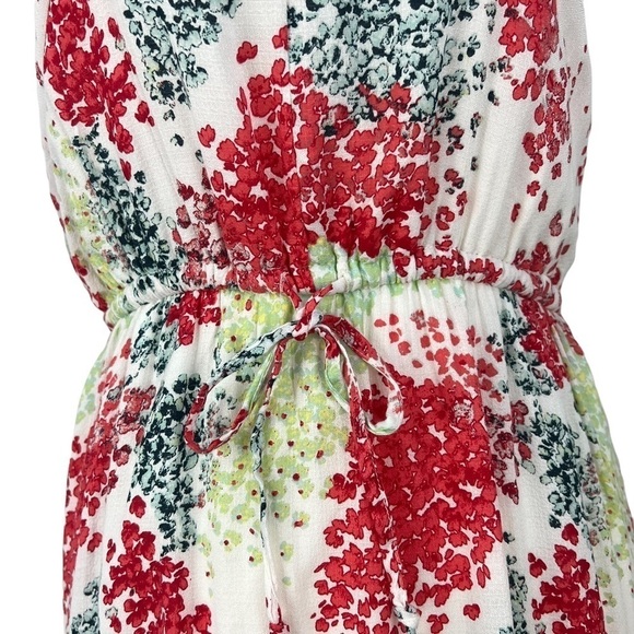 LUCKY BRAND MAXI MULTI COLOR FLORAL PRINT DRESS‎ - Picture 4 of 8